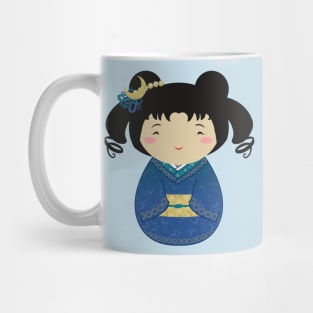 Kokeshi Golden Moon Mug